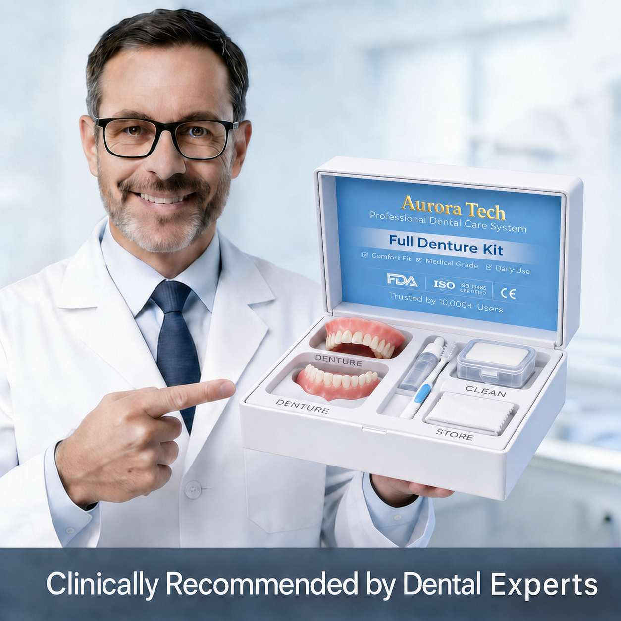 Custom-Fit Instant Smile Dentures – Natural Looking Comfort Fit